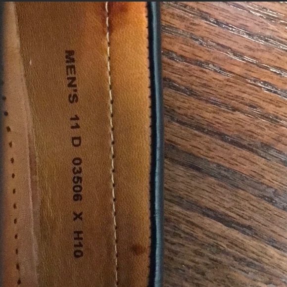 ๐ 2 PAIR - COLE HAAN LEATHER DRESS SHOES ๐ BLACK & BROWN - Picture 8 of 10